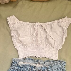 Brandy Melville Crop Top Cottagecore Country Cotton Top